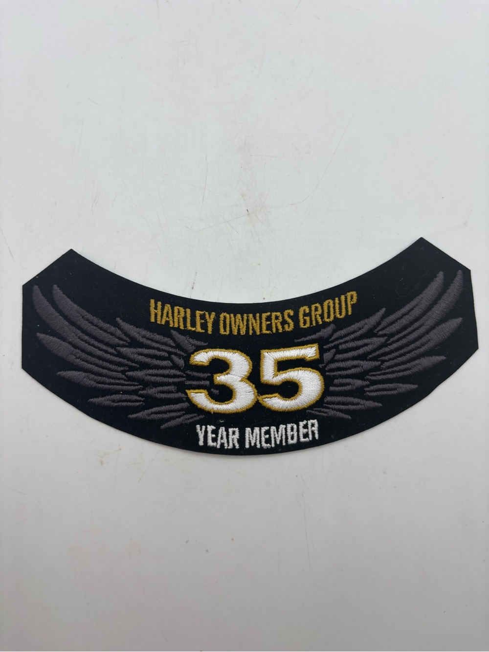 Harley Davidson Patch New  Harley Owners Group 35 Year Member HOG